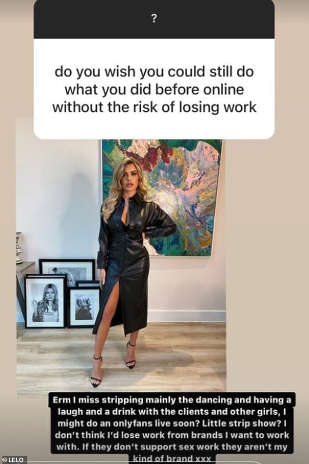 Love island's megan barton hanson admits she misses working as a stripper